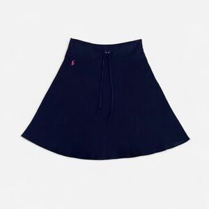 Vintage Ralph Lauren navy skirt with pink logo